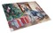 Edge Collections - 12" X 15"Cozy Christmas Tempered Glass Cutting Board – Holiday Kitchen Décor - 1 Unit